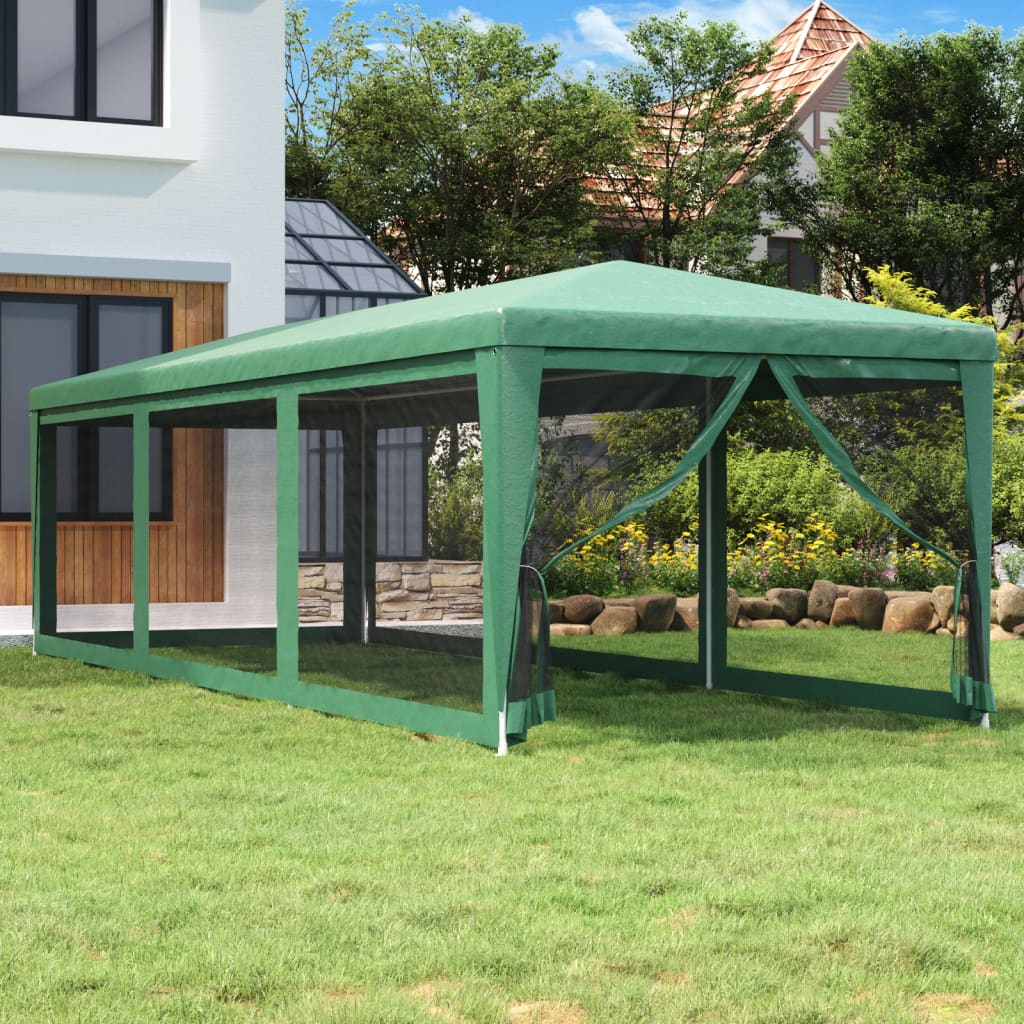 Party Tent With 10 Mesh Sidewalls Hdpe