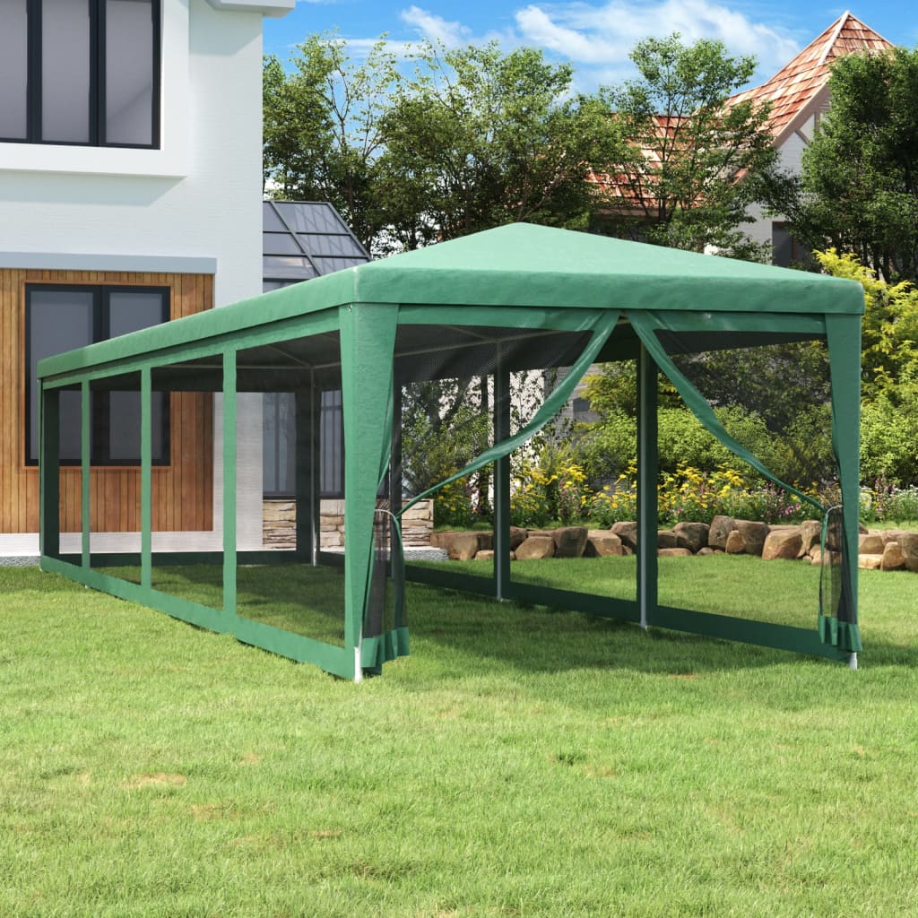 Party Tent With 10 Mesh Sidewalls Hdpe