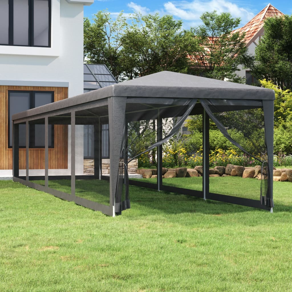Party Tent With 10 Mesh Sidewalls Hdpe