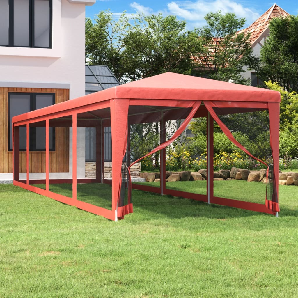 Party Tent With 10 Mesh Sidewalls Hdpe