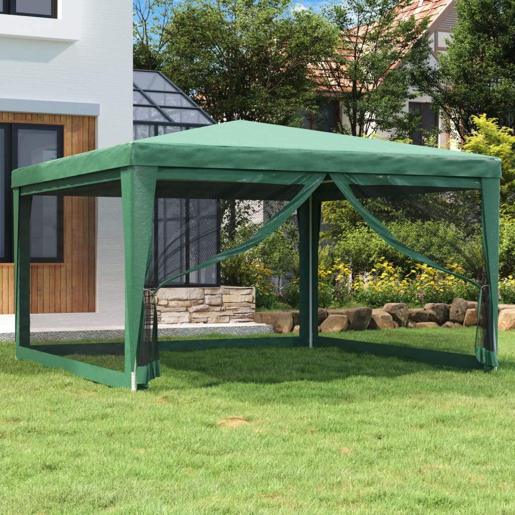 Party Tent With 10 Mesh Sidewalls Hdpe