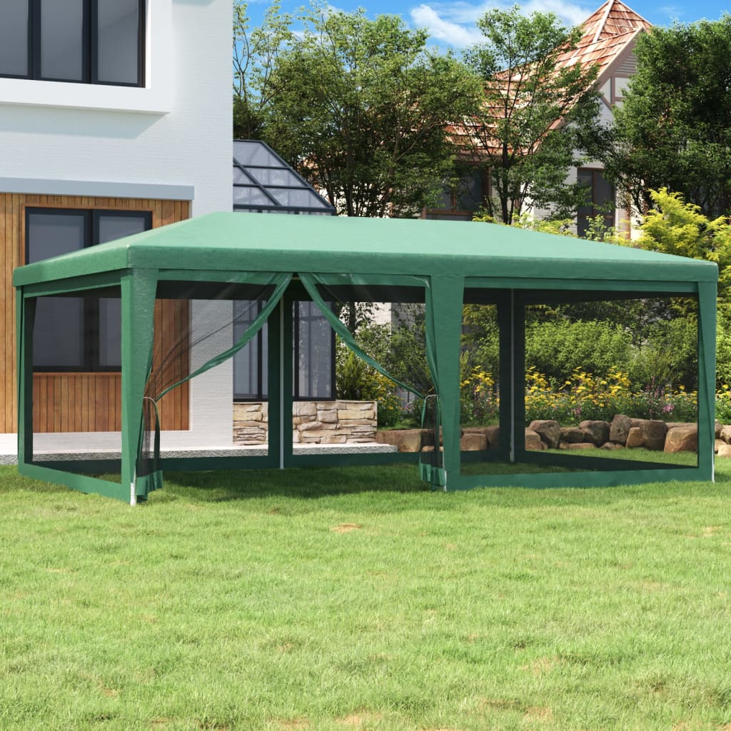 Party Tent With 10 Mesh Sidewalls Hdpe
