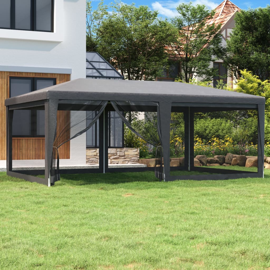 Party Tent With 10 Mesh Sidewalls Hdpe