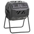 Garden Compost Bin Black 73X64X95 Cm 160 L