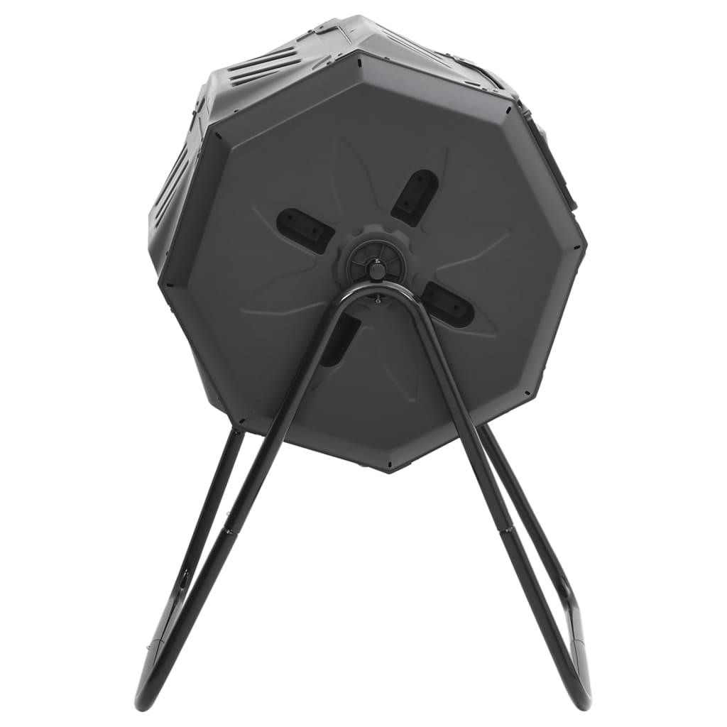 Garden Compost Bin Black 73X64X95 Cm 160 L