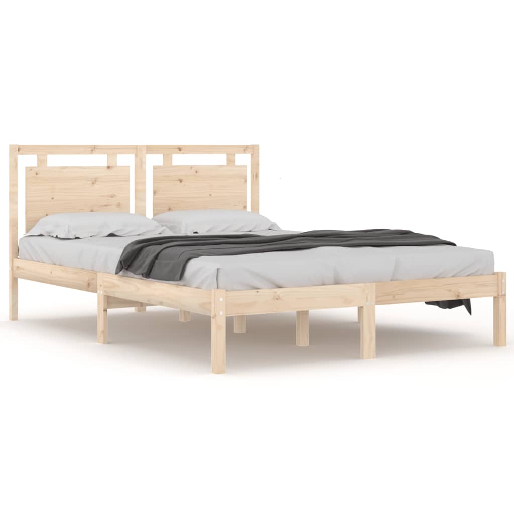 Bed Frame Without Mattress King Size Solid Wood