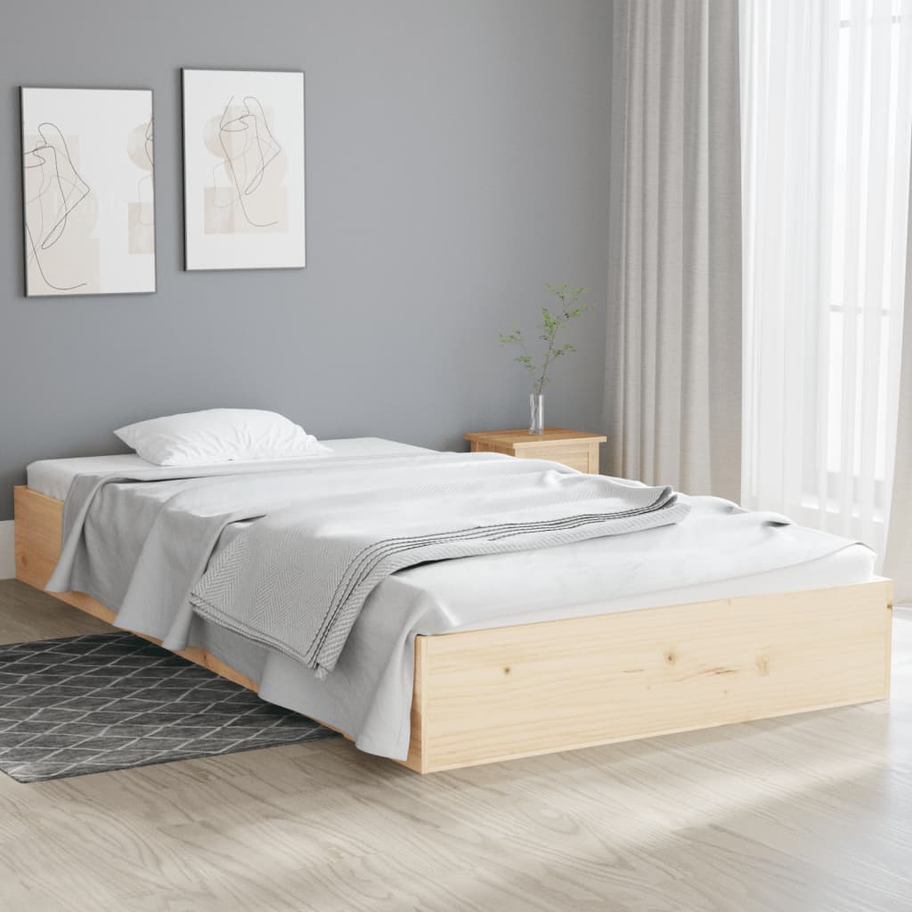 Bed Frame Without Mattress Solid Wood Single Single