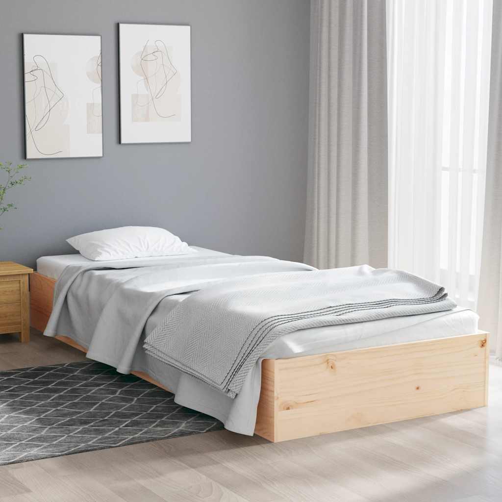 Bed Frame Without Mattress Solid Wood Single Single