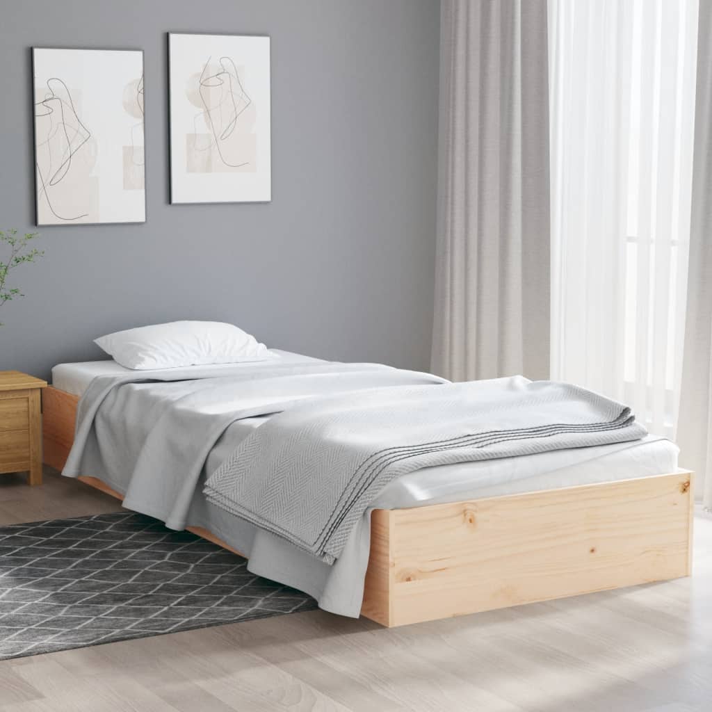 Bed Frame Without Mattress Solid Wood Single Single