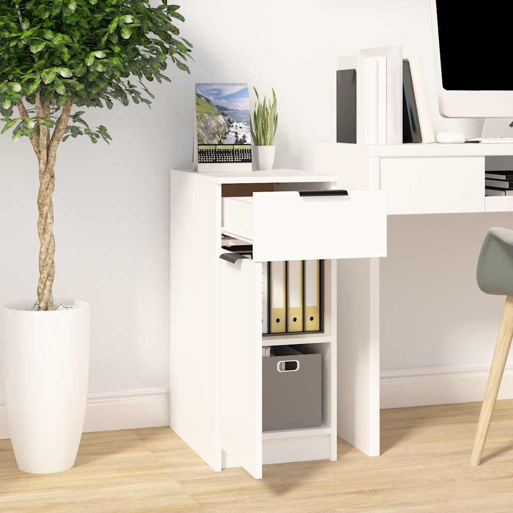 Storage Cabinet Engineered Wood Desk Office Cupboard 33.5X50X75Cm Smoked Oak 33.
