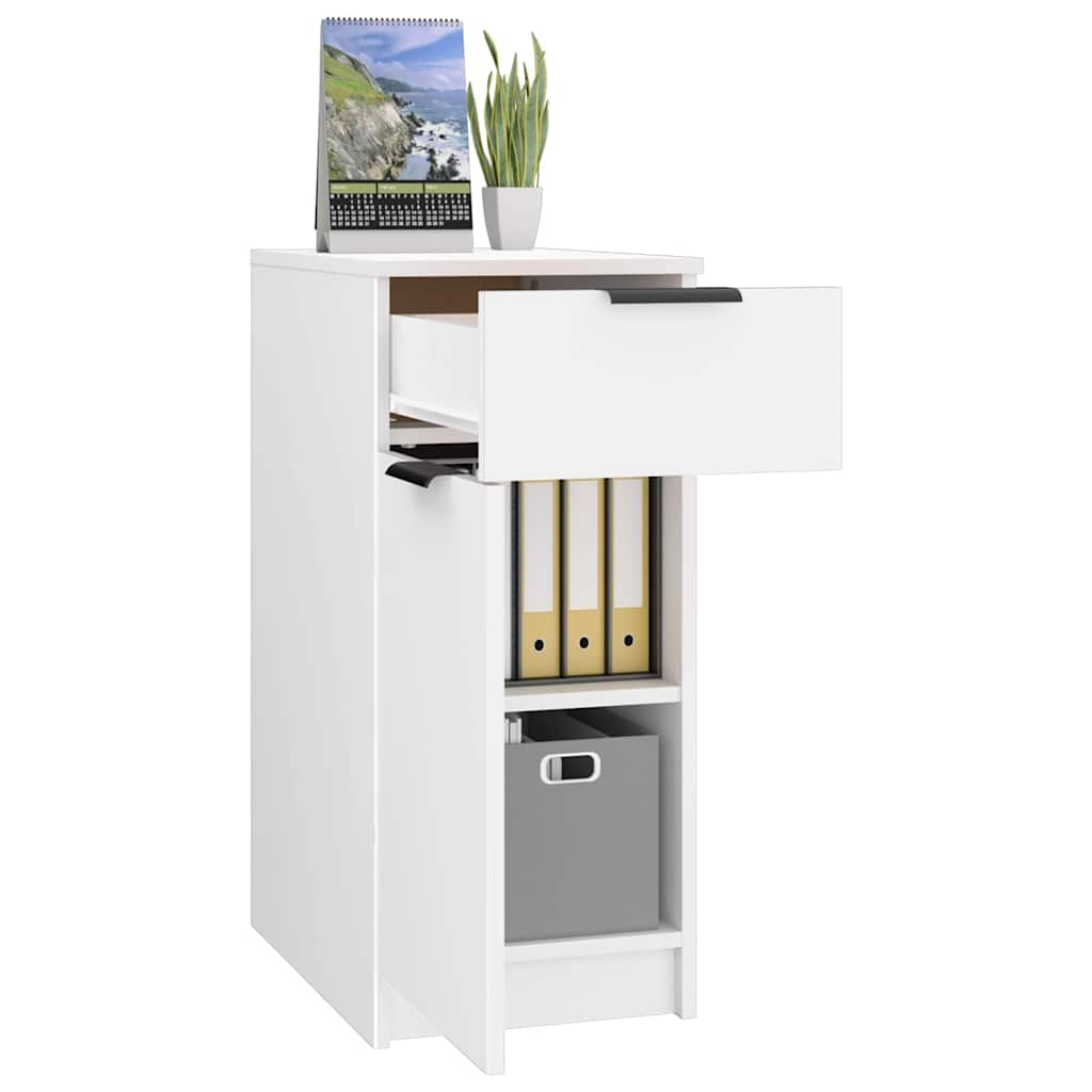 Storage Cabinet Engineered Wood Desk Office Cupboard 33.5X50X75Cm Smoked Oak 33.