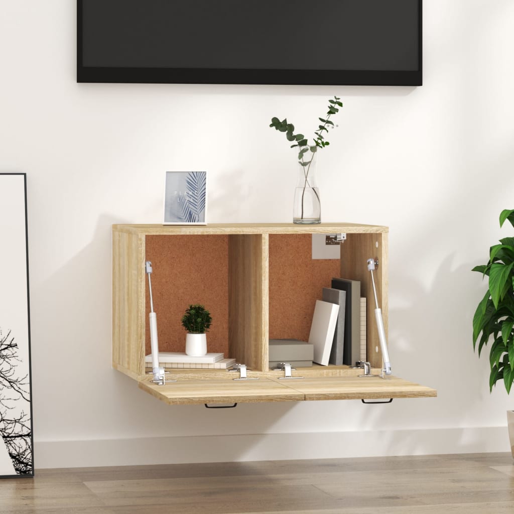 Wall Cabinet 60X36.5X35 Cm Engineered Wood