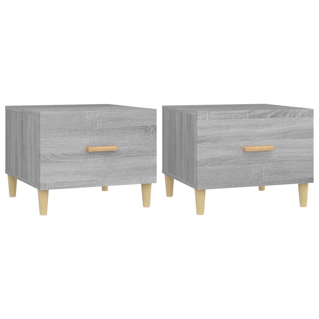 Coffee Tables 2 Pcs 50X50X40 Cm Engineered Wood