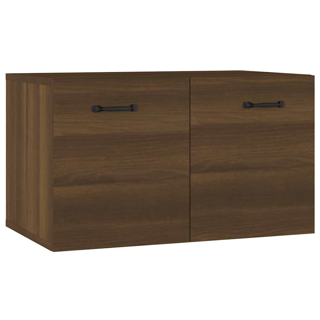 Storage Cabinet Sonoma Oak Wall 60x36.5x35cm Floating Cupboard Brown oak 60 cm