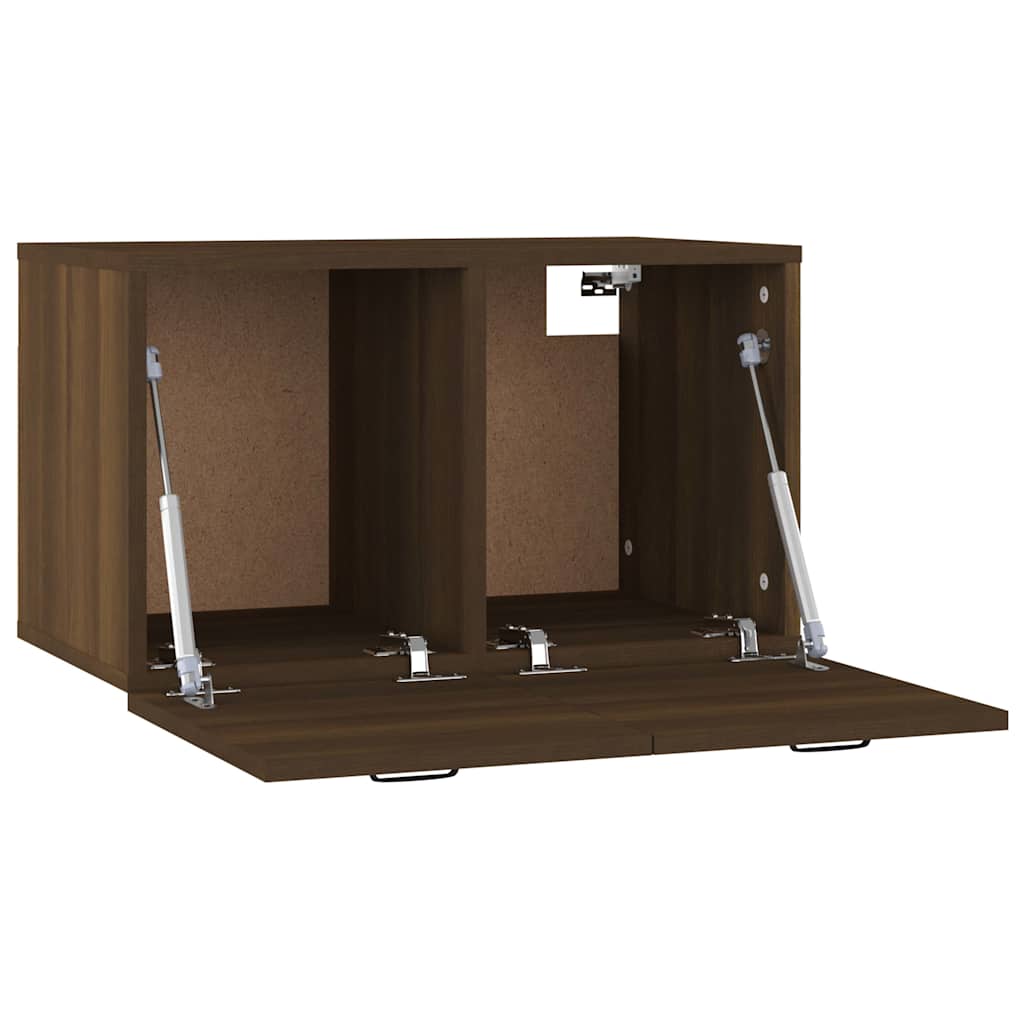Storage Cabinet Sonoma Oak Wall 60x36.5x35cm Floating Cupboard Brown oak 60 cm