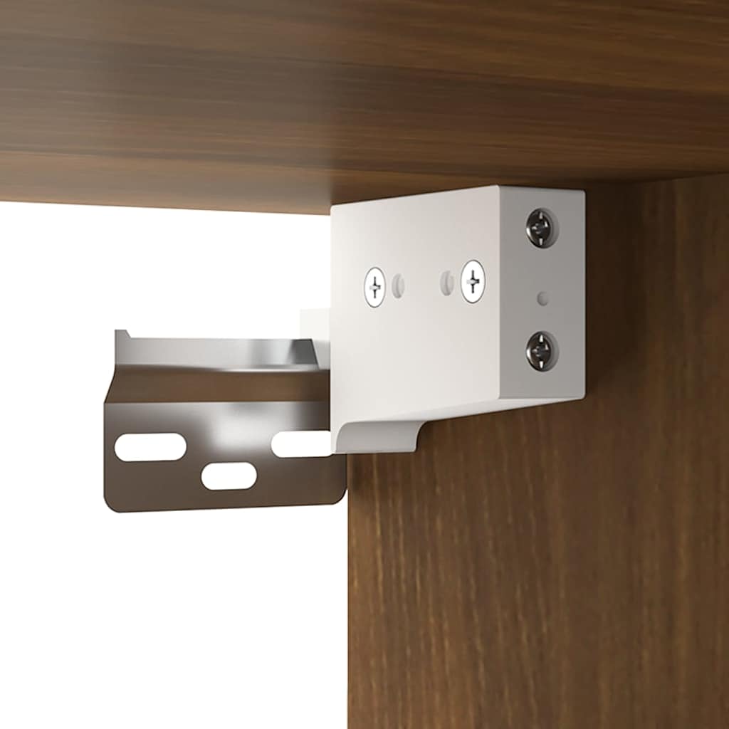Storage Cabinet Sonoma Oak Wall 60x36.5x35cm Floating Cupboard Brown oak 60 cm