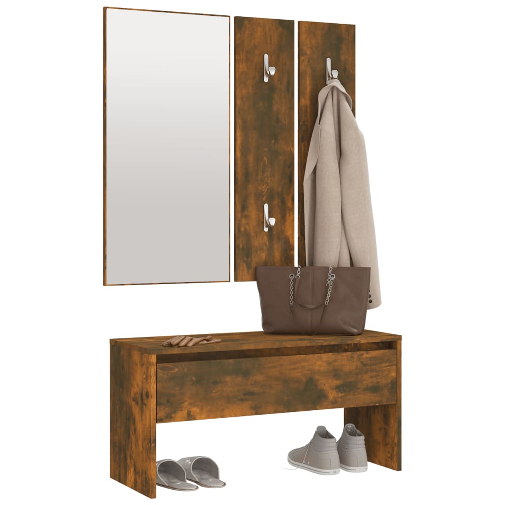 Hallway Furniture Set Engineered Wood