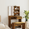 Dressing Table With Mirror 74.5X40X141 Cm