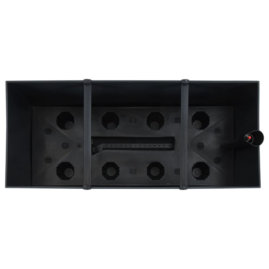 Raised Garden Bed Anthracite 60X25X46 Cm Pp Rattan
