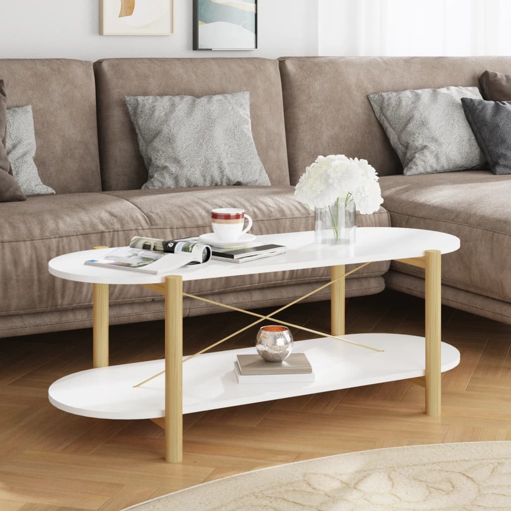 Coffee Table 110X48X40 Cm Engineered Wood