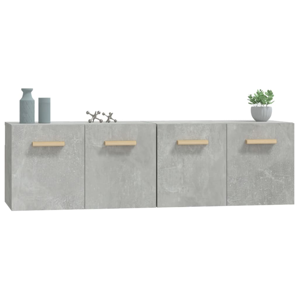 Wall Cabinets 2 Pcs Engineered Wood