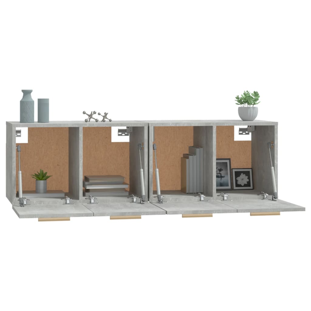 Wall Cabinets 2 Pcs Engineered Wood