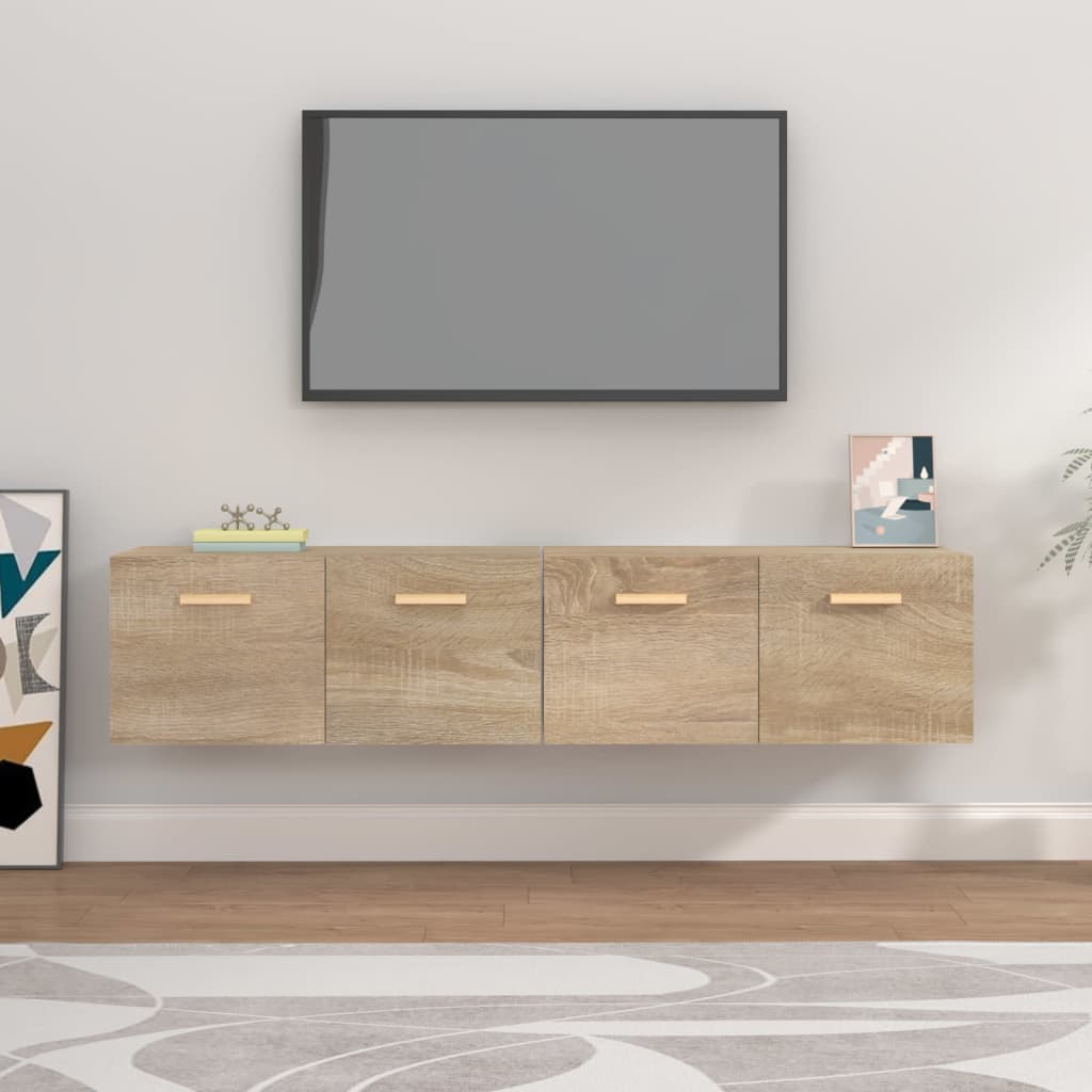 Wall Cabinets 2 Pcs Engineered Wood