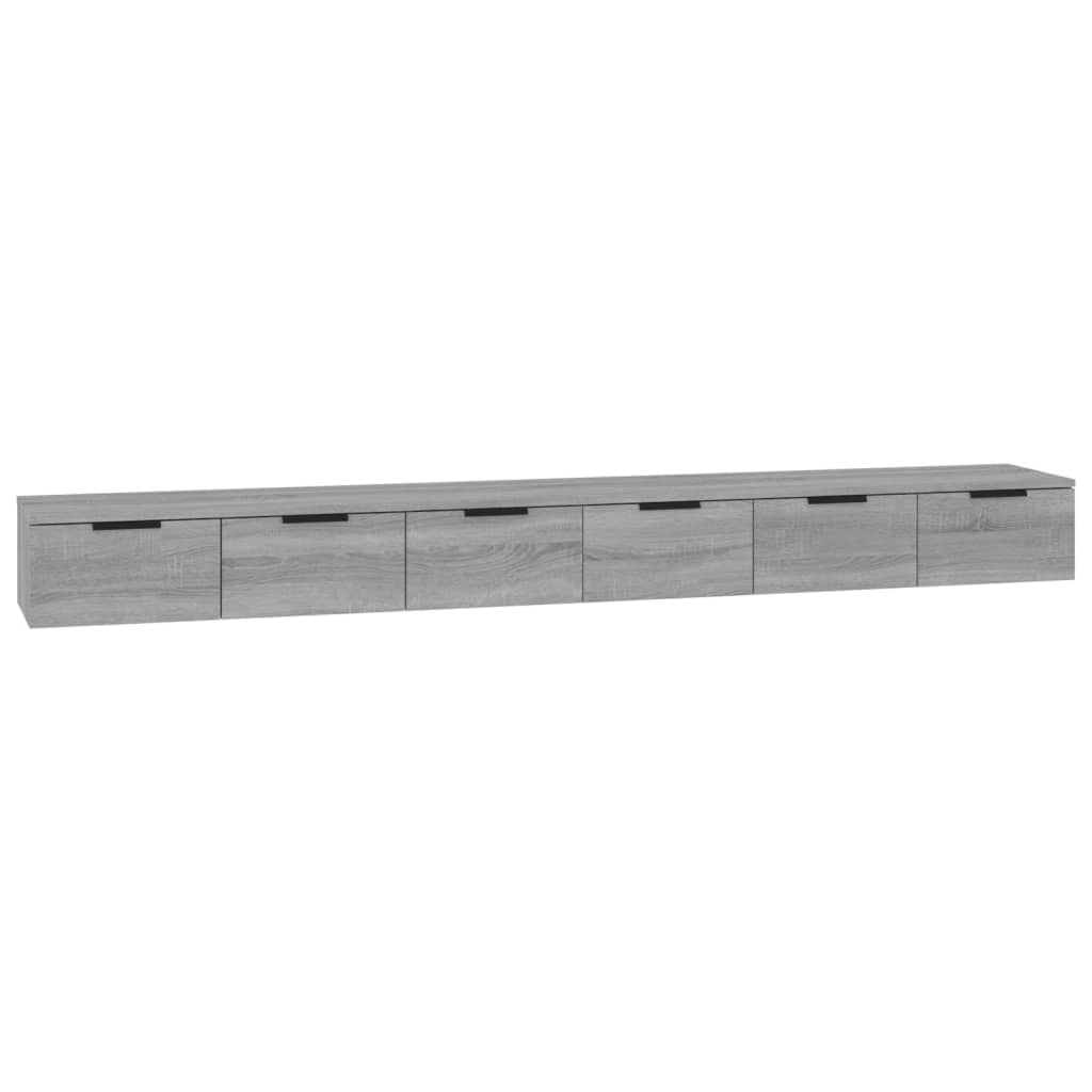 Wall Cabinets 2 Pcs 102X30X20 Cm Engineered Wood