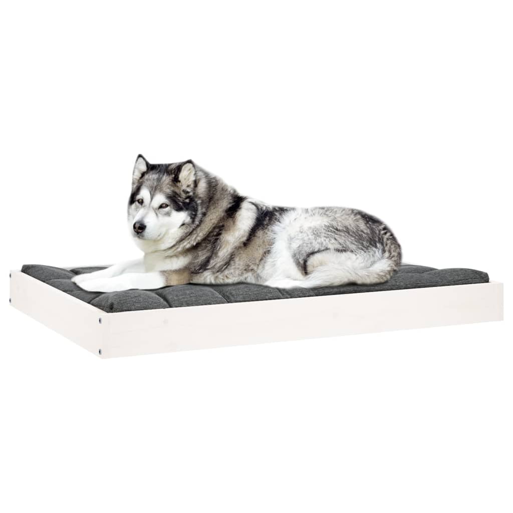 Dog Bed 101.5X74X9 Cm Solid Wood Pine