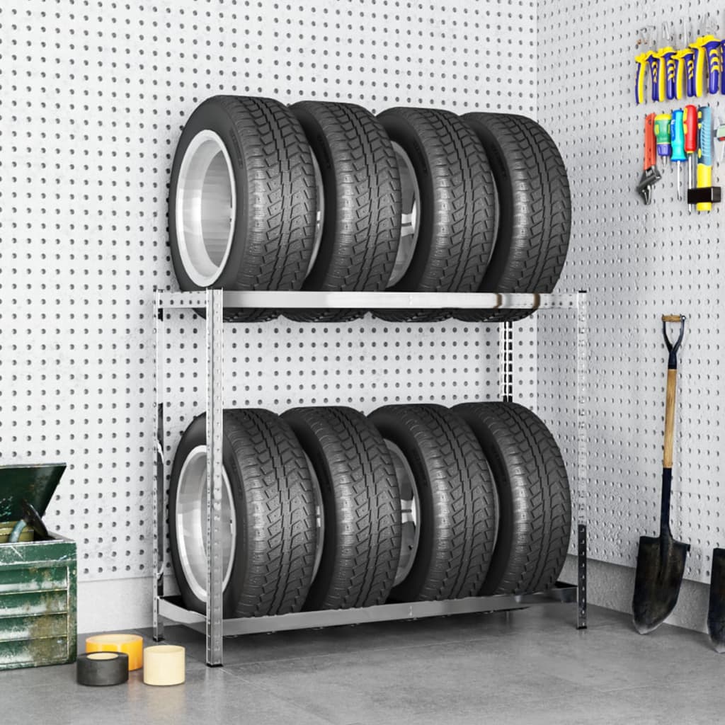 2-Layer Tire Rack Steel