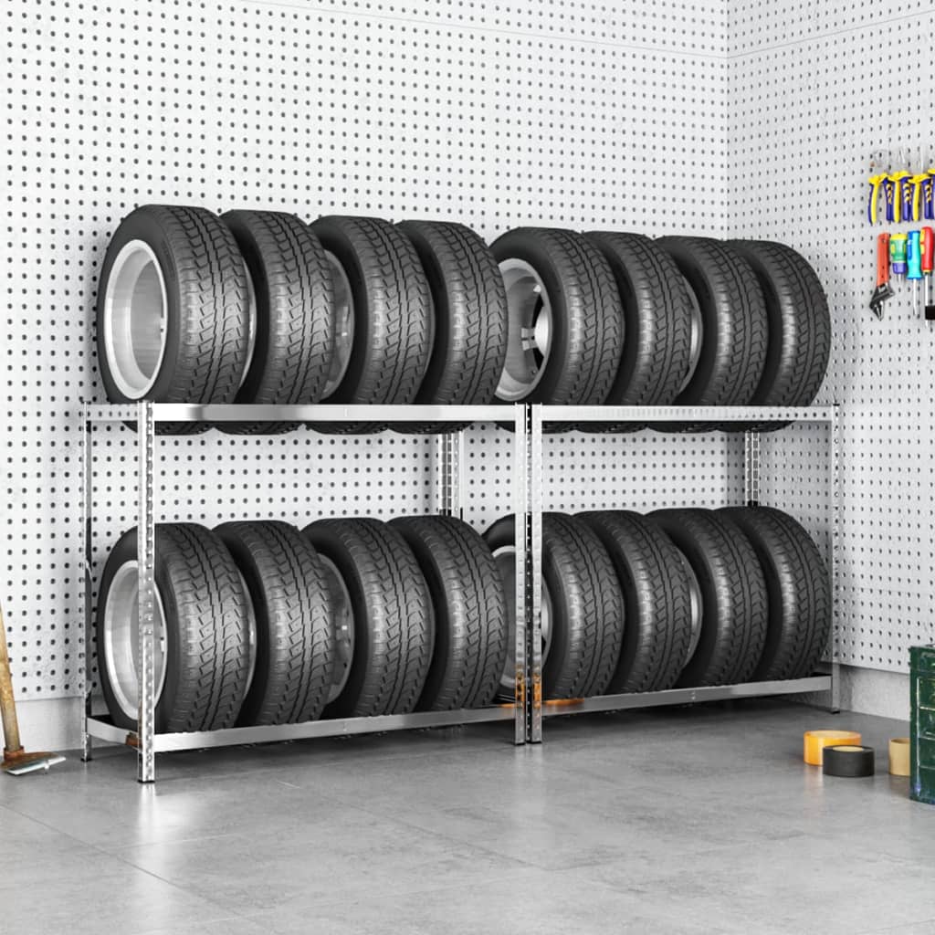 2-Layer Tire Rack Steel