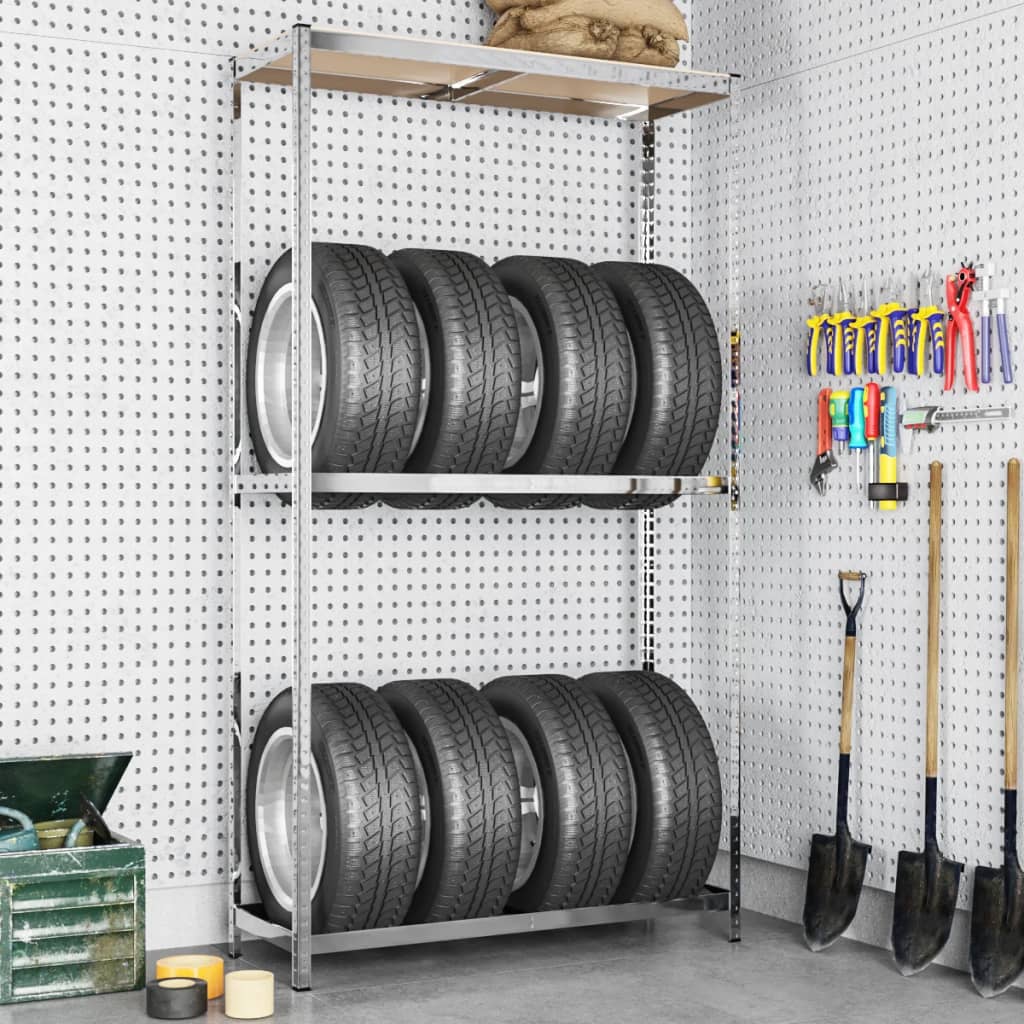 2-Layer Tire Rack Steel
