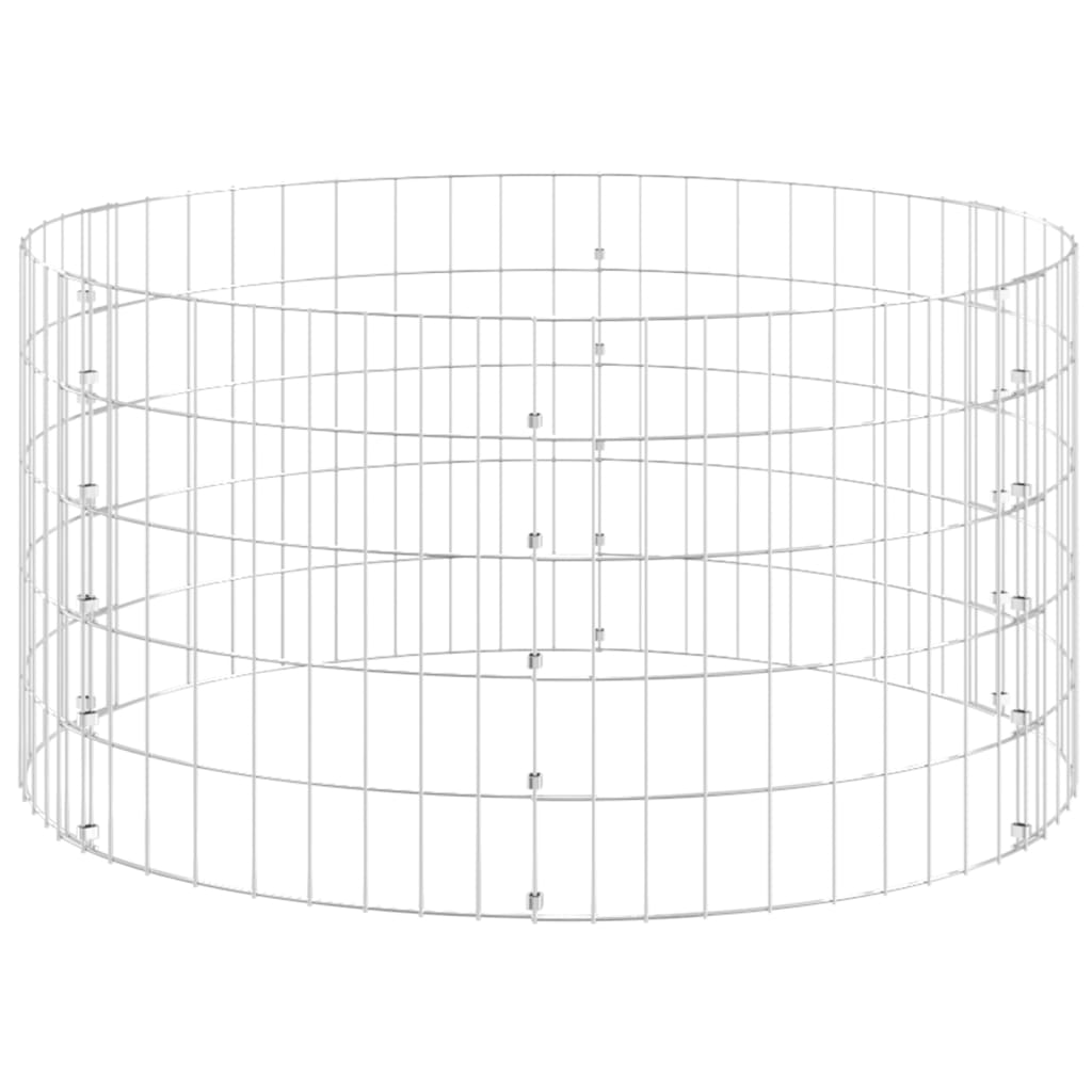 Garden Composter Ø100X50 Cm Galvanised Steel