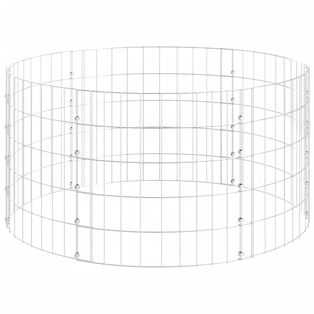 Garden Composter Ø100X50 Cm Galvanised Steel