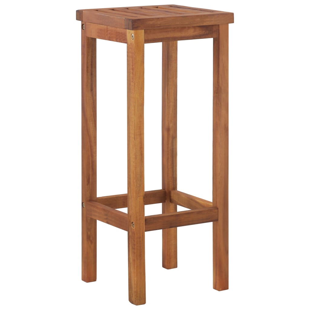 9 Piece Garden Bar Set Solid Wood Acacia
