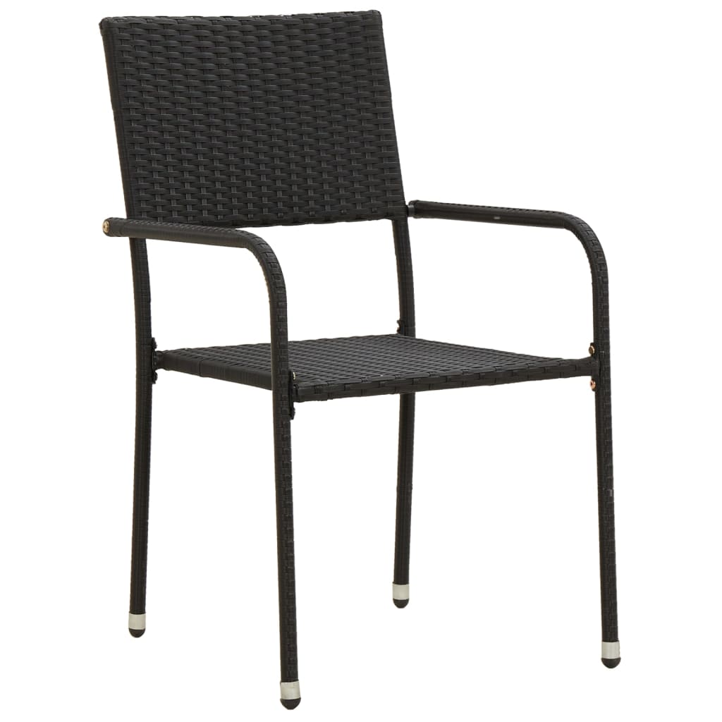 3 Piece Outdoor Dining Set Poly Rattan