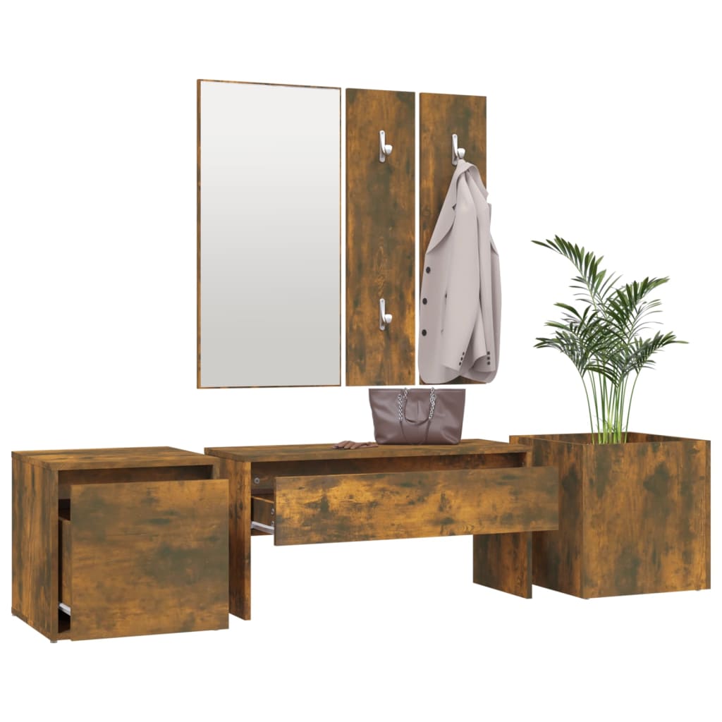 Hallway Furniture Set Engineered Wood