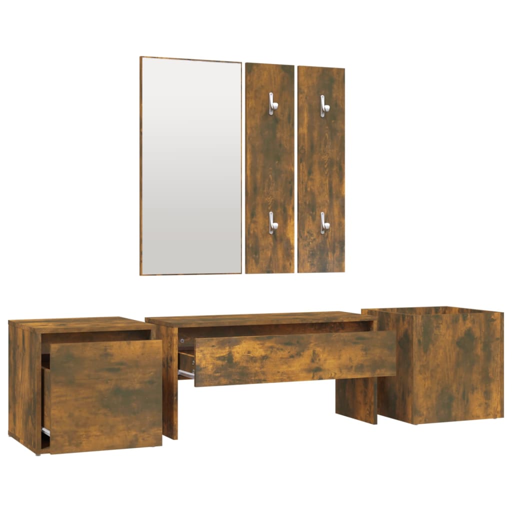 Hallway Furniture Set Engineered Wood