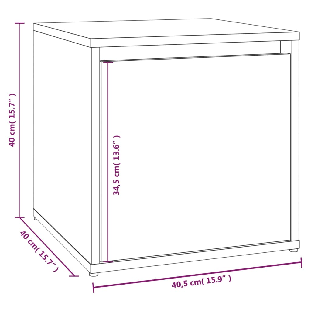 Hallway Furniture Set Engineered Wood