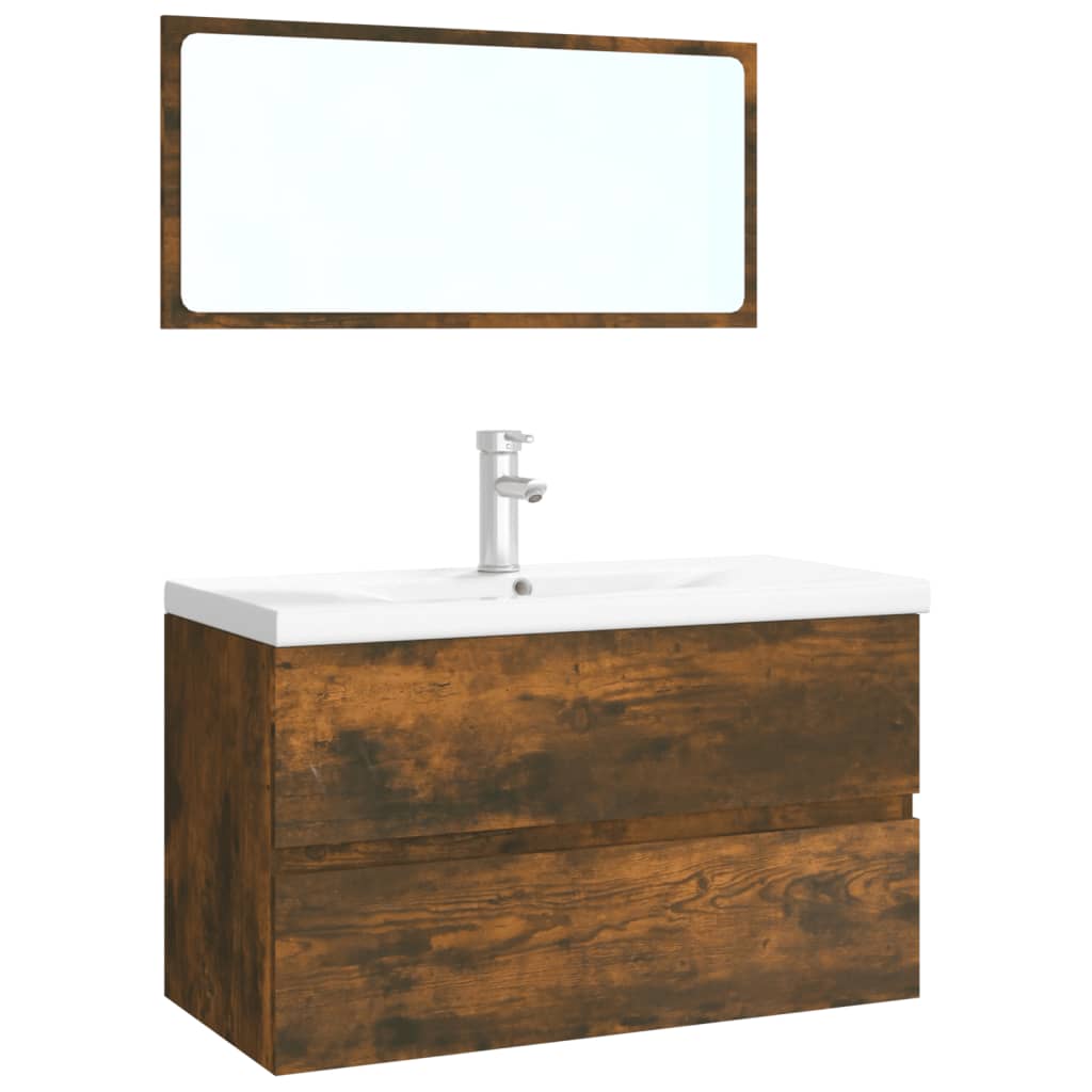 Bathroom Furniture Set | , White | Engineered Wood | Medium