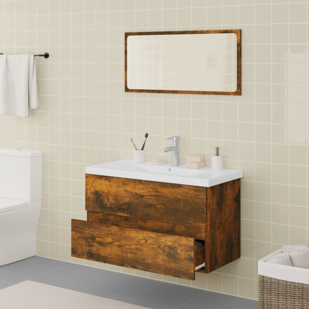 Bathroom Furniture Set | , White | Engineered Wood | Medium
