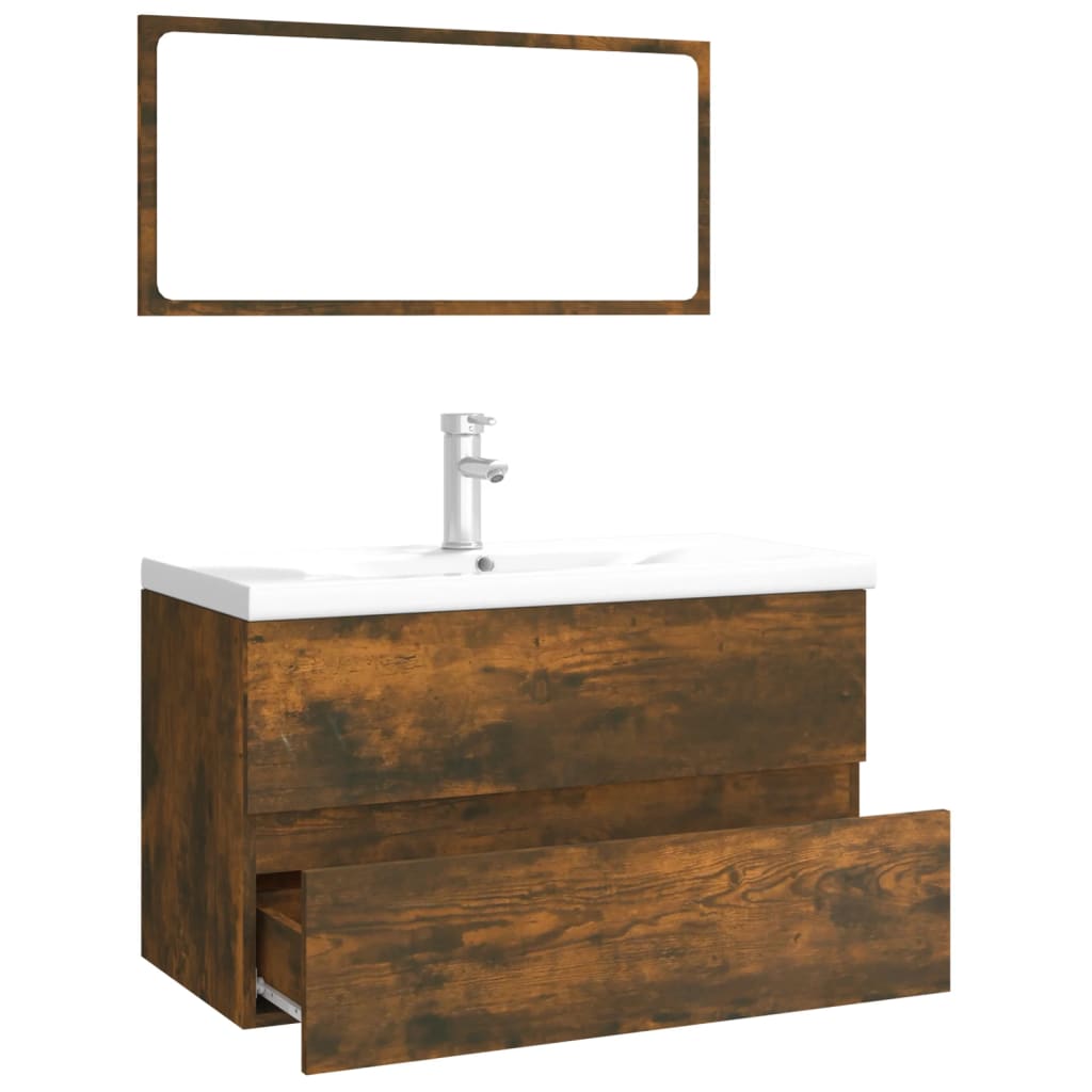 Bathroom Furniture Set | , White | Engineered Wood | Medium