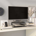Entertainment Centres & TV Stands Black Monitor Stand Computer Screen Riser Desk