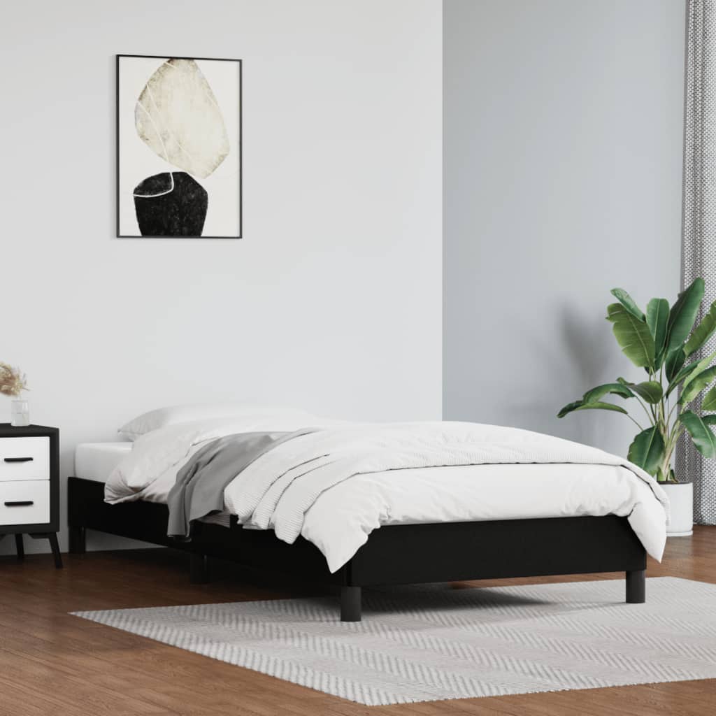 Bed Frame Without Mattress 90X190 Cm Single Single Faux Leather