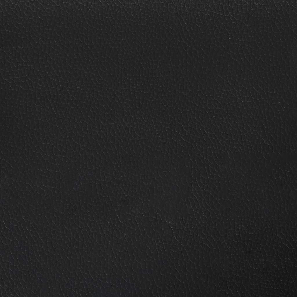 Bed Frame Without Mattress 90X190 Cm Single Faux Leather white black 5% cotton 1