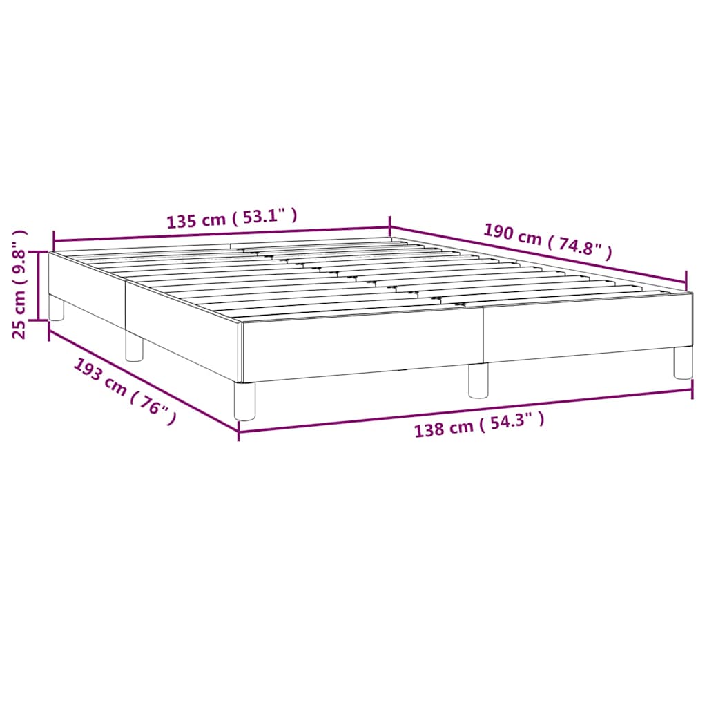 Bed Frame Without Mattress 90X190 Cm Single Faux Leather white black 5% cotton 1