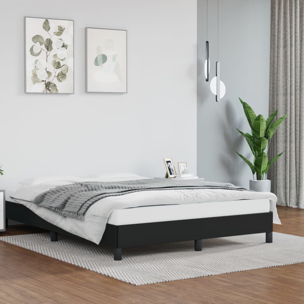 Bed Frame Without Mattress 90X190 Cm Single Single Faux Leather