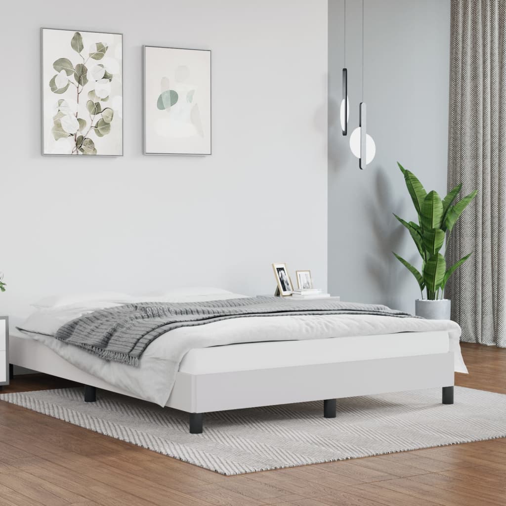 Bed Frame Without Mattress 90X190 Cm Single Single Faux Leather