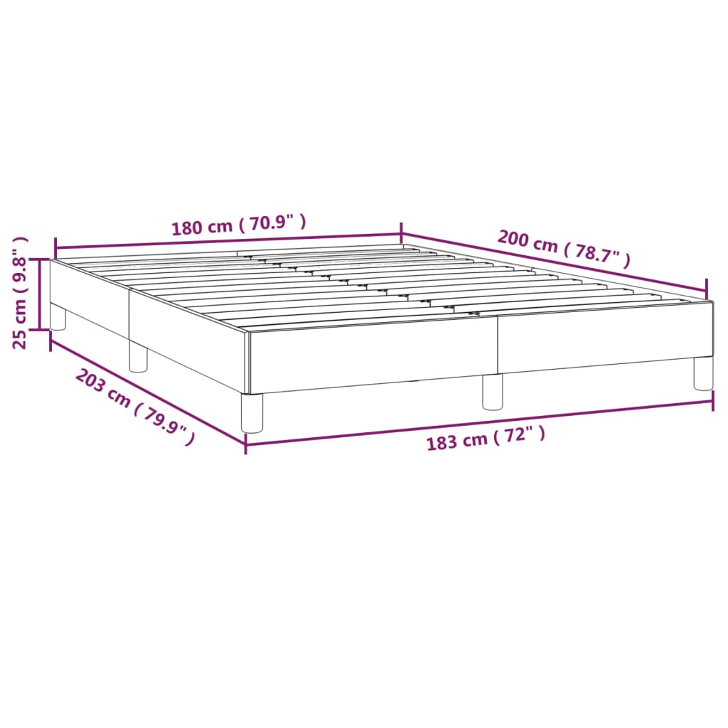 Bed Frame Without Mattress Super King Velvet