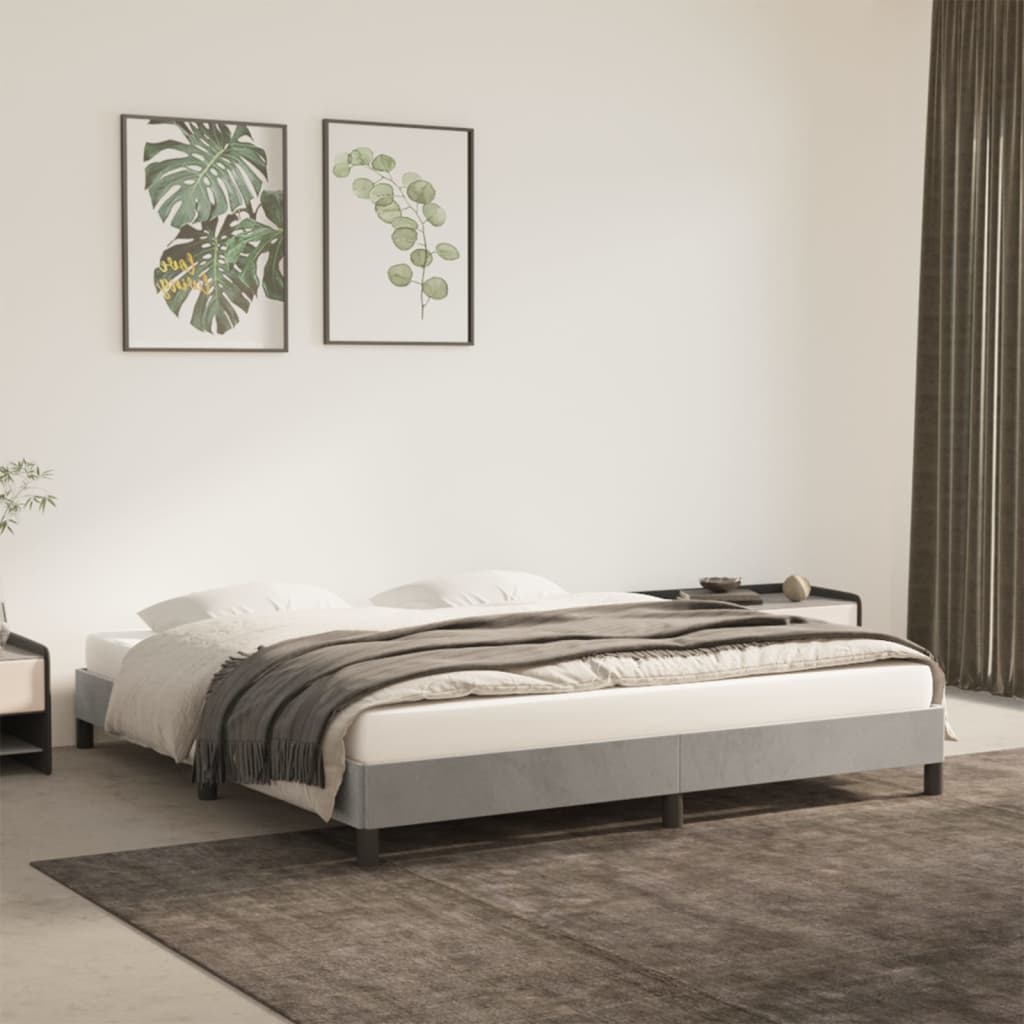 Bed Frame Without Mattress Super King Velvet